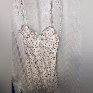 FashionNova White Floral Dress